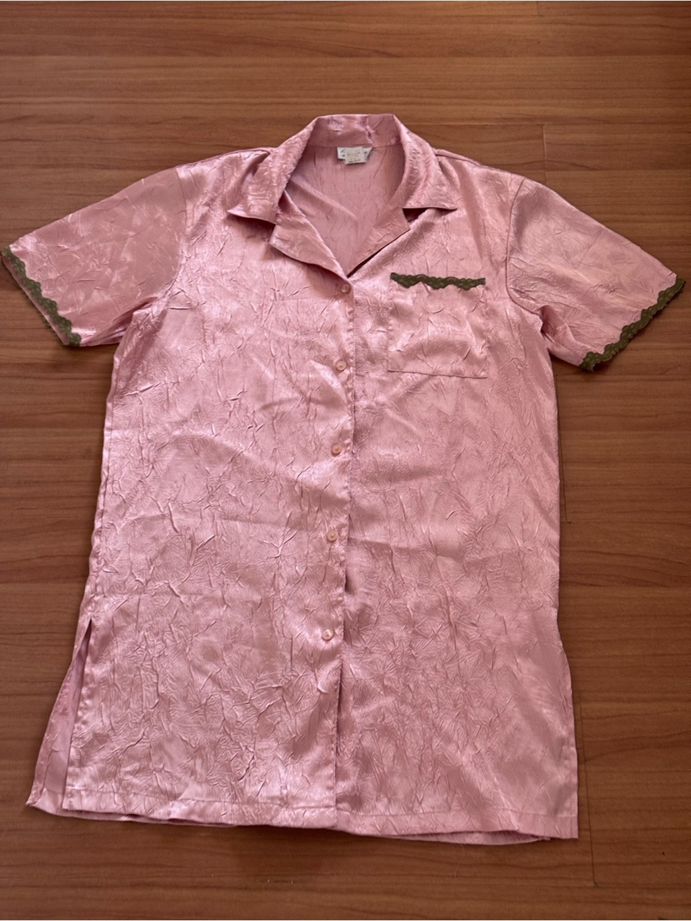 Vintage Kathryn Pink Sleep Shirt Nightgown Size Small